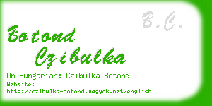 botond czibulka business card